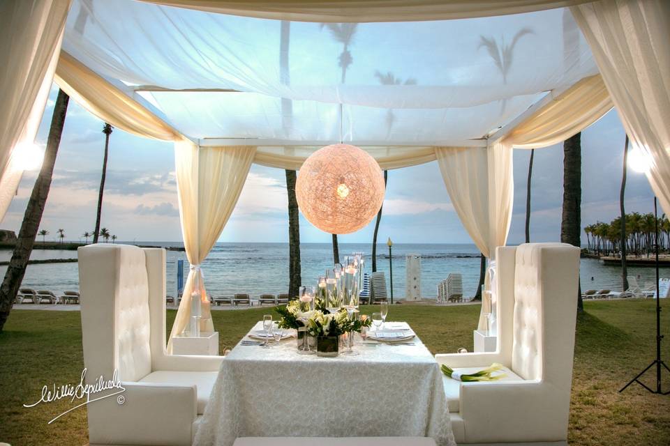 Intimate beach wedding