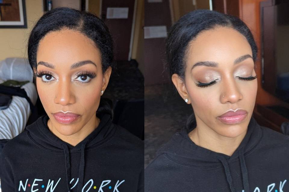 Soft feminine makeup