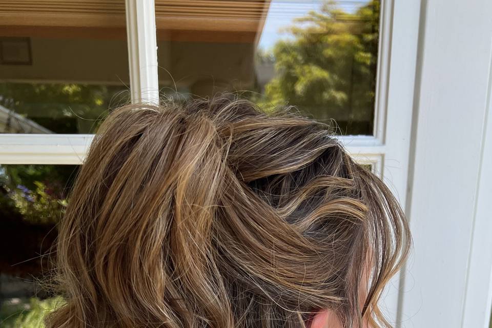Half up pony