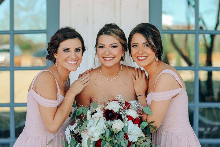 Bride and her sisters!