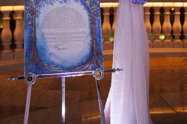 Ketubah under the Chuppah