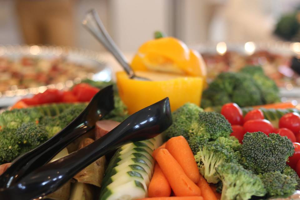 Fresh veggie display