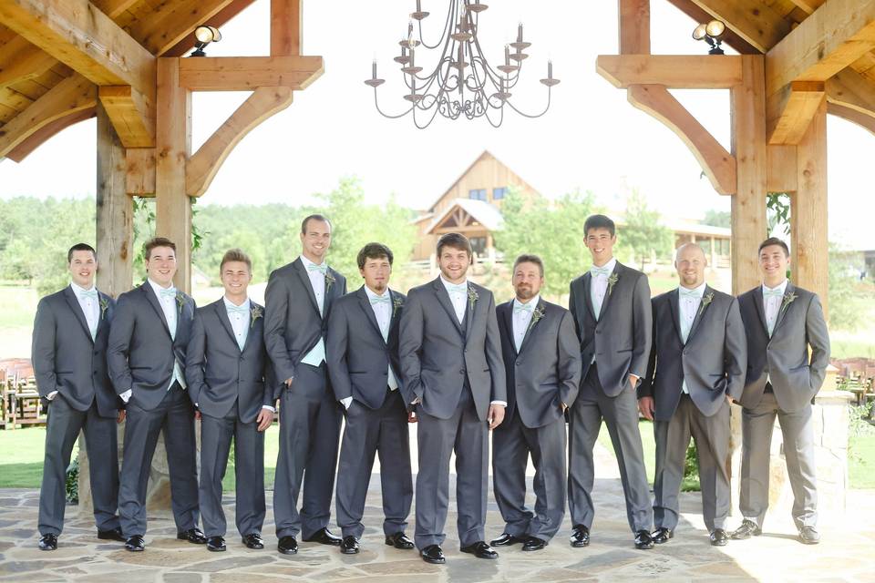 Groom and his groomsmen