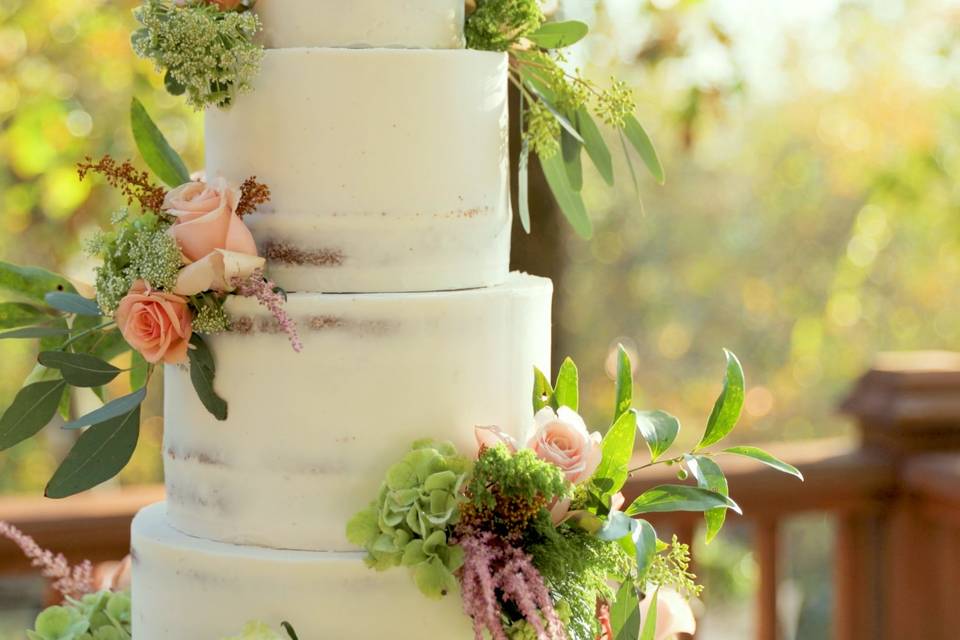 Closeup on the cake