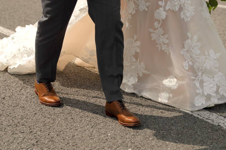 Shoes and the dress