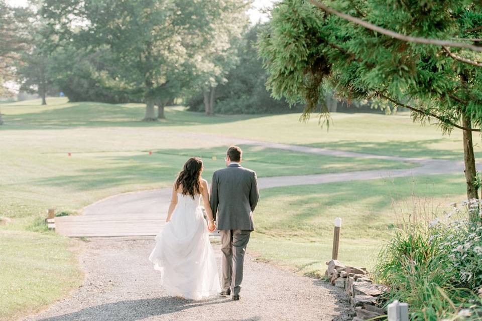 A radiant wedding party