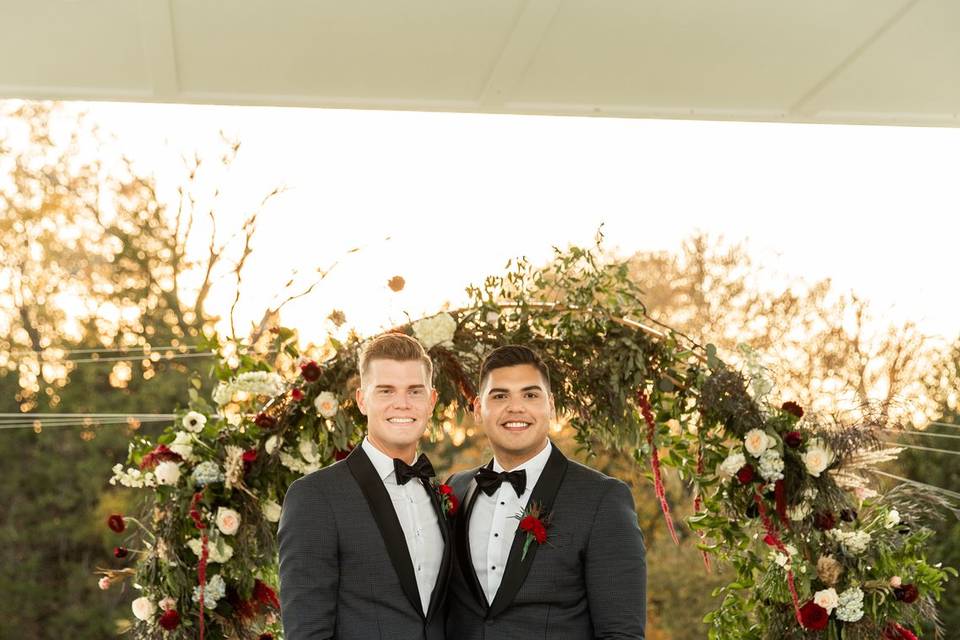 Floral backdrop