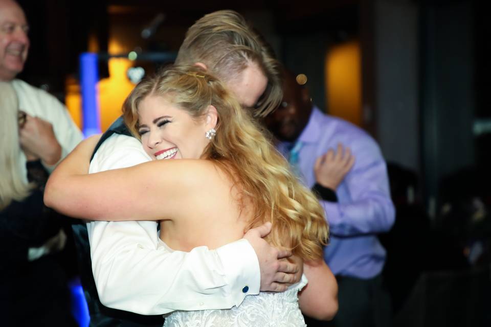 Bride and Groom Dancing