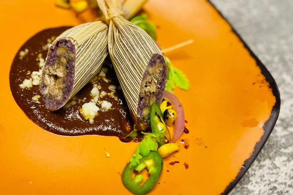 Plated Tamale