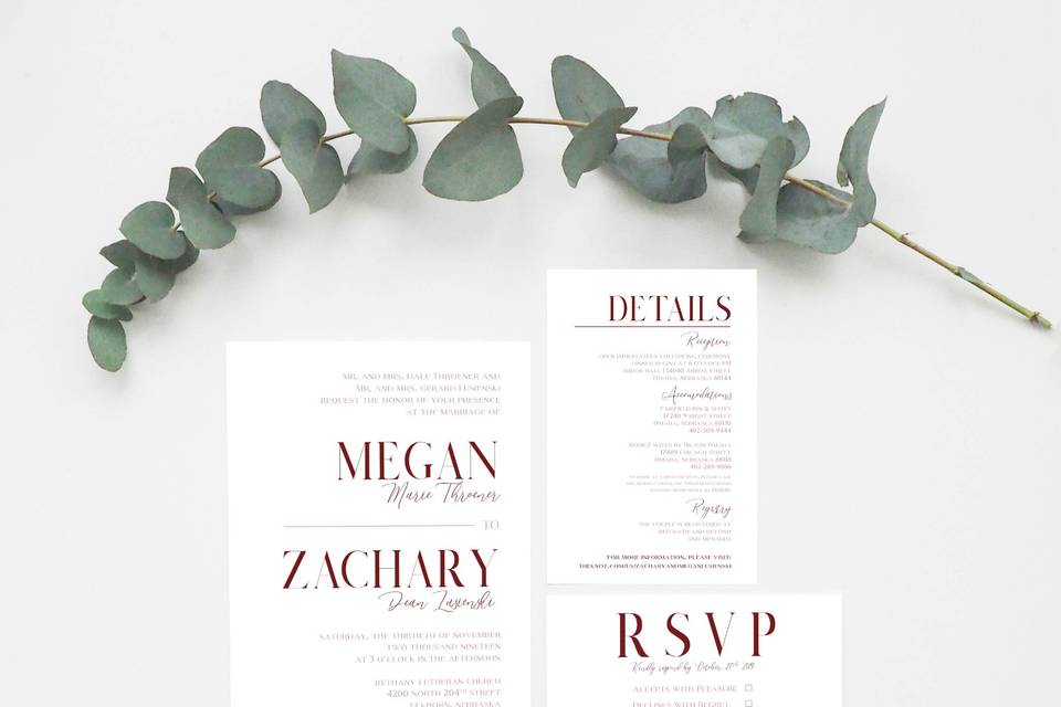 Wedding Invitation Suite