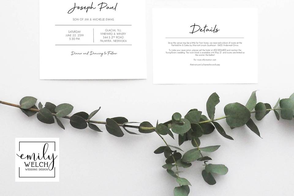 Wedding Invitation Suite