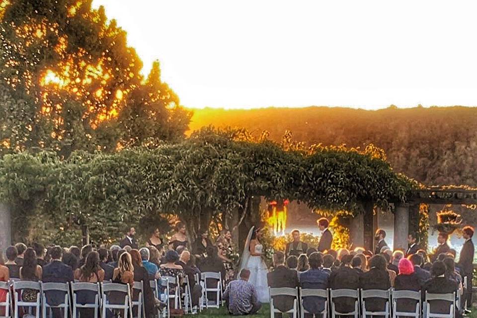 Sunset wedding