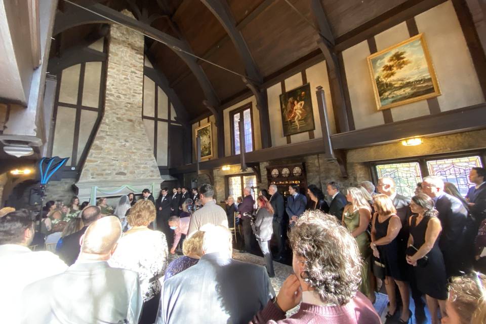 Ceremony sound indoors