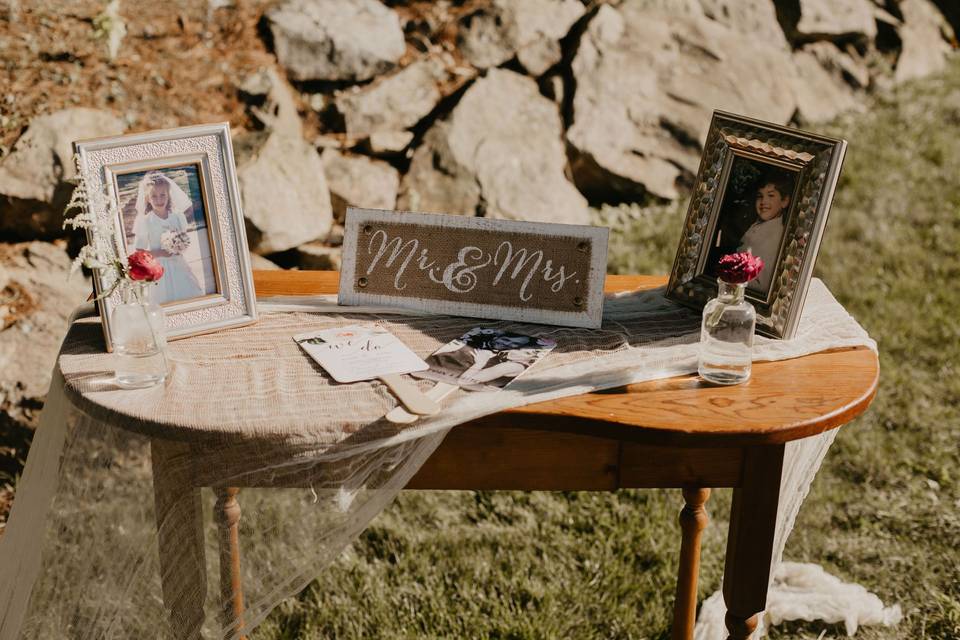 Elegant rustic wedding