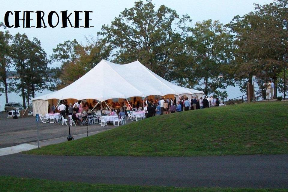 Cherokee Tent Reception 300+