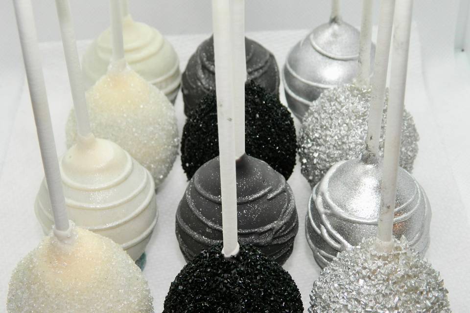 Black & Silver Cake Pops