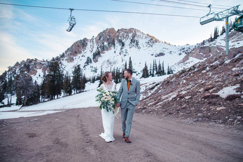 Mountain top wedding