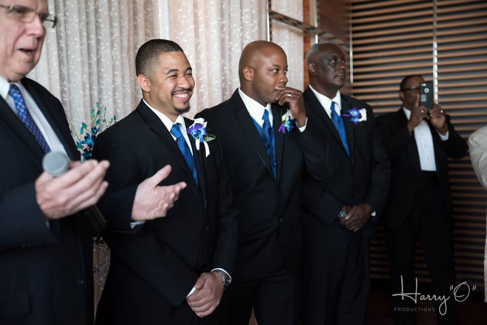 Groom with his groomsmen