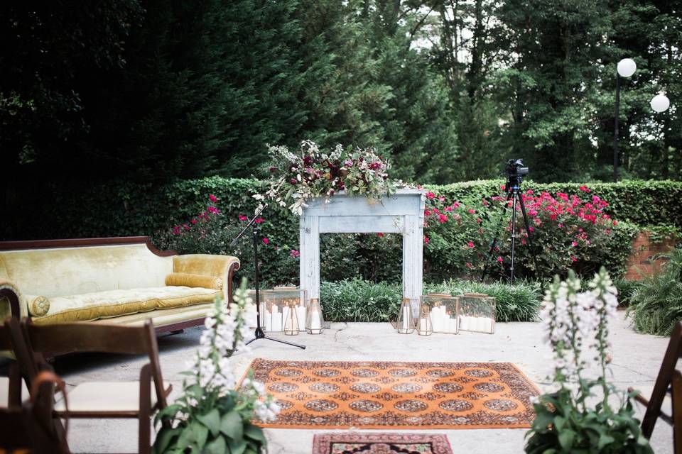 Bohemian Ceremony decor