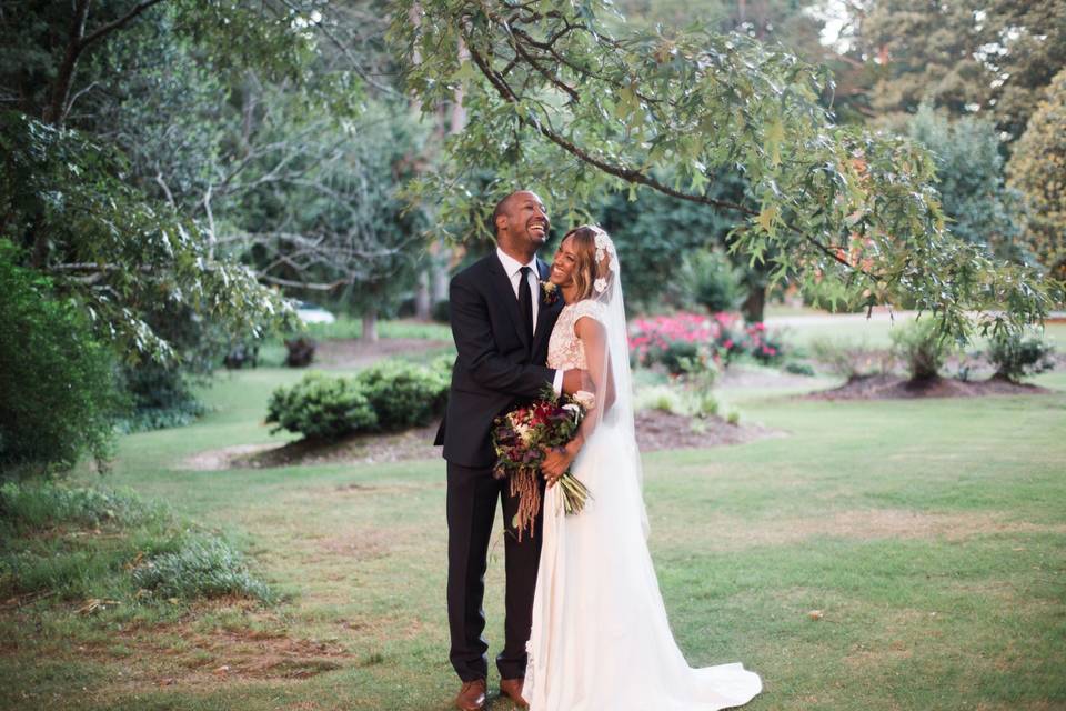 The wedded couple
