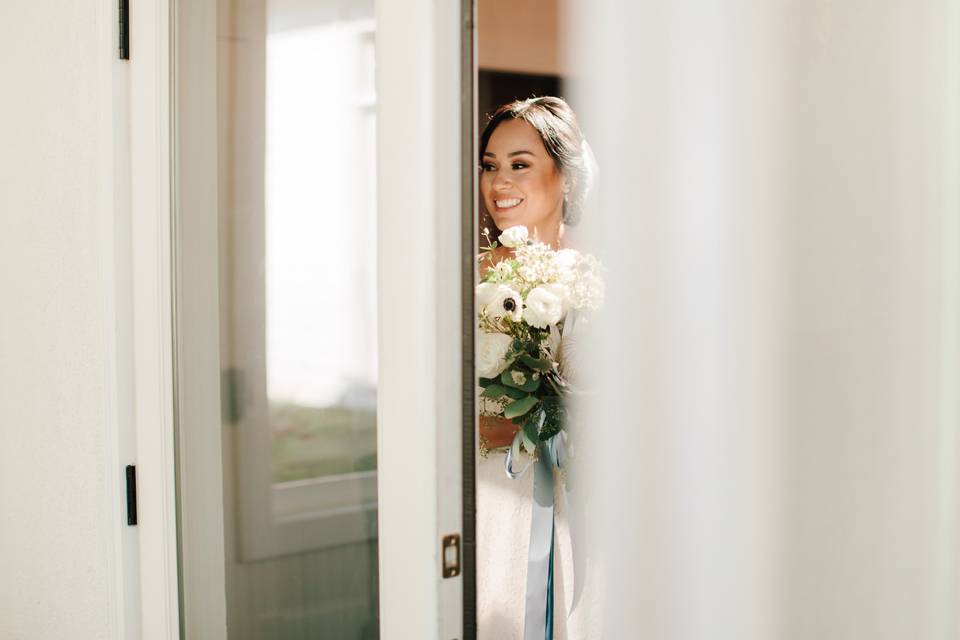 Bride at the ready