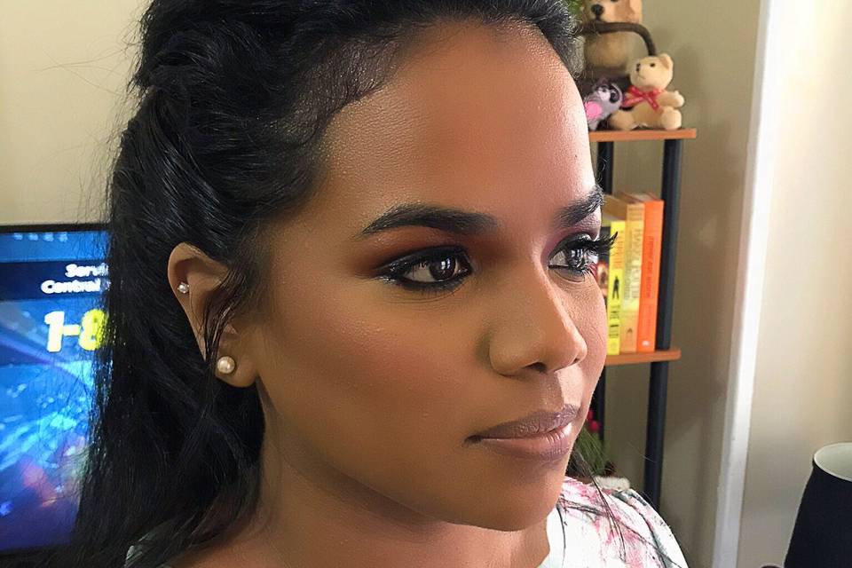 Wedding guest hair/makeup