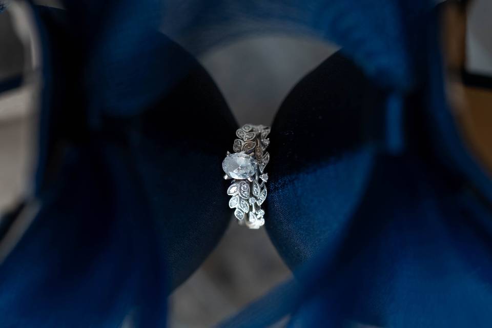 Wedding set wedged in heels