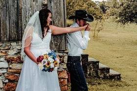 Beautiful gown and veil