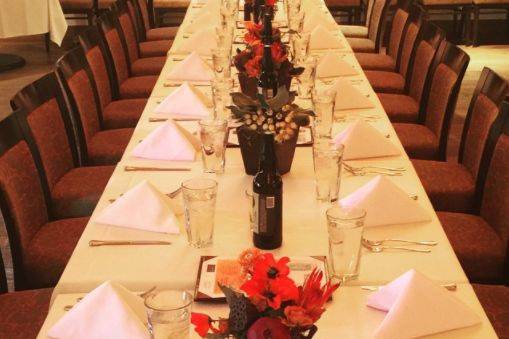 Head table setting