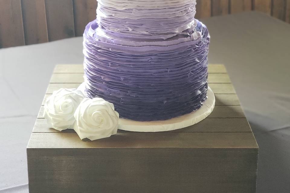 Lavender ombre ruffles