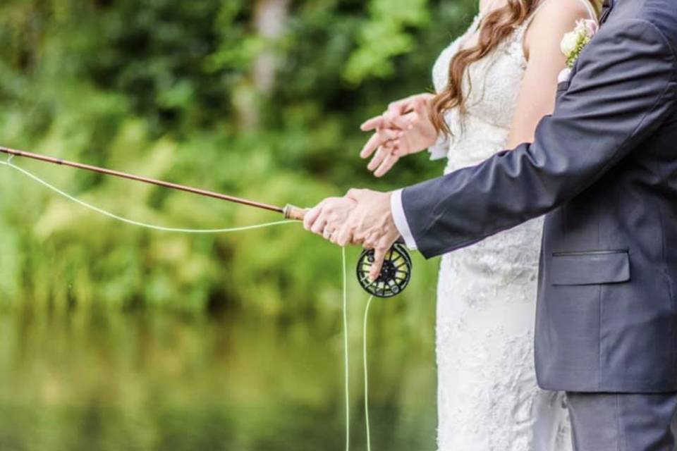 Fishing on the lake