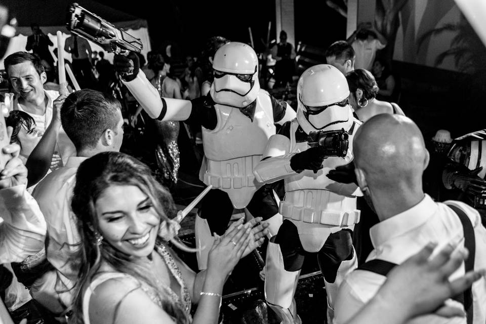 Stormtroopers crashing the party