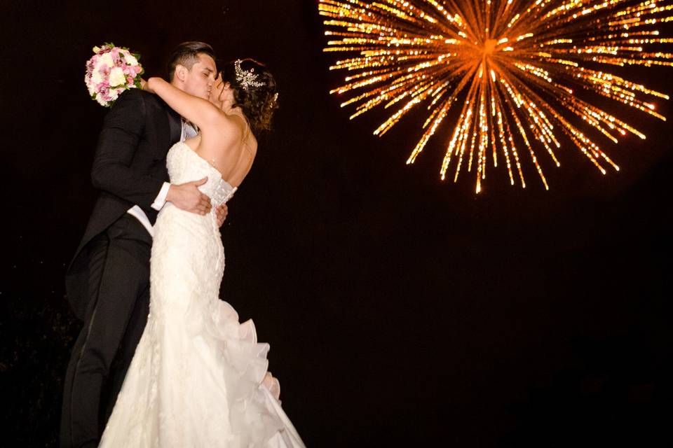Fireworks for the newlyweds