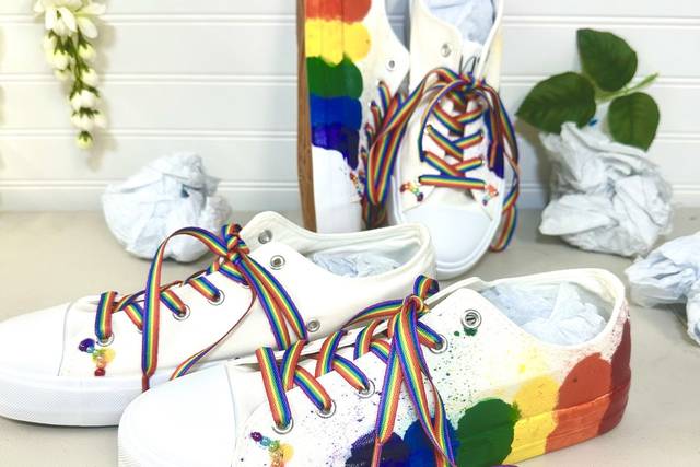LGTBQ wedding sneakers