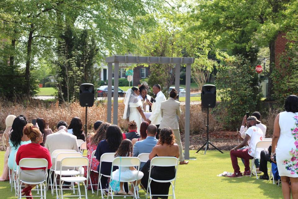 Outdoor ceremony