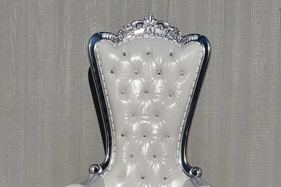 Silver Throne Chair (Queen)