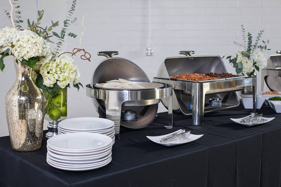 Upscale Buffet Setup