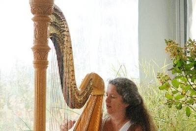 Harpist Janet King