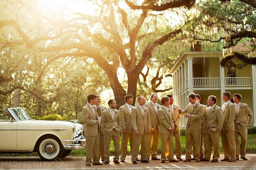 Groom and his groomsmen