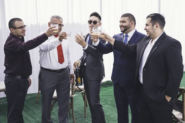 Brothers Giving Cheers