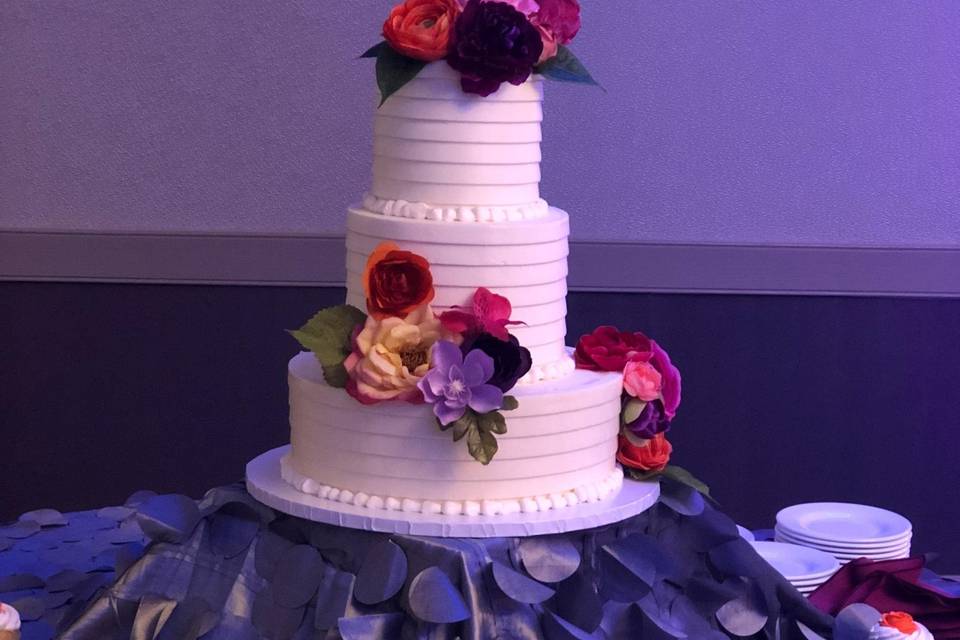 Spring wedding cake