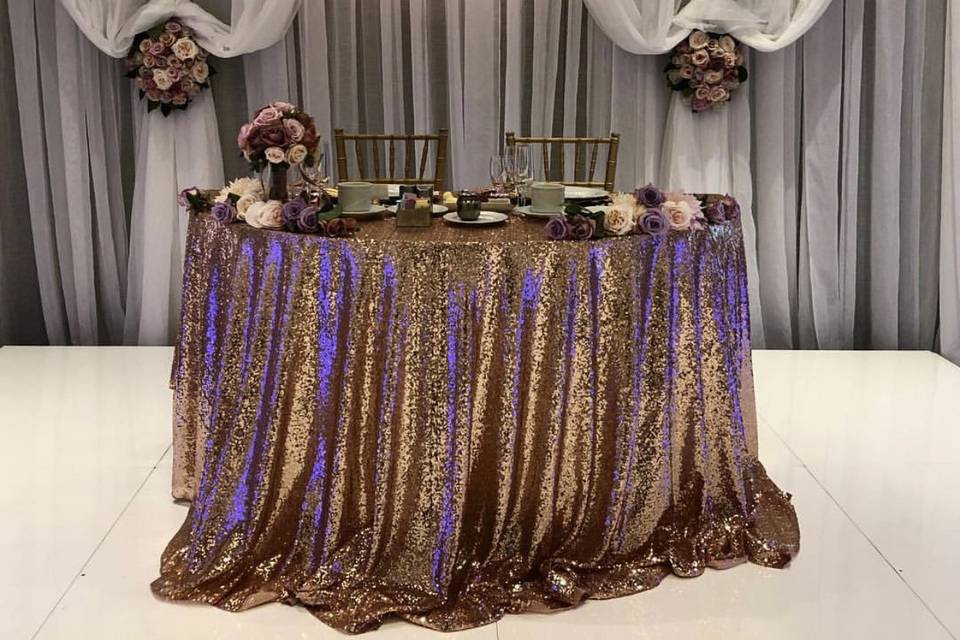 Newlyweds' table