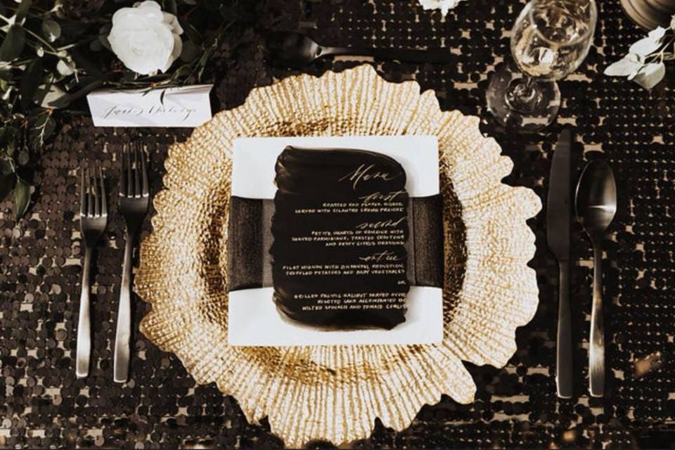 Glam table setting