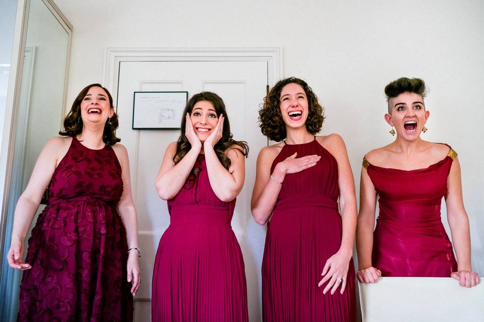 Bridesmaids reactions