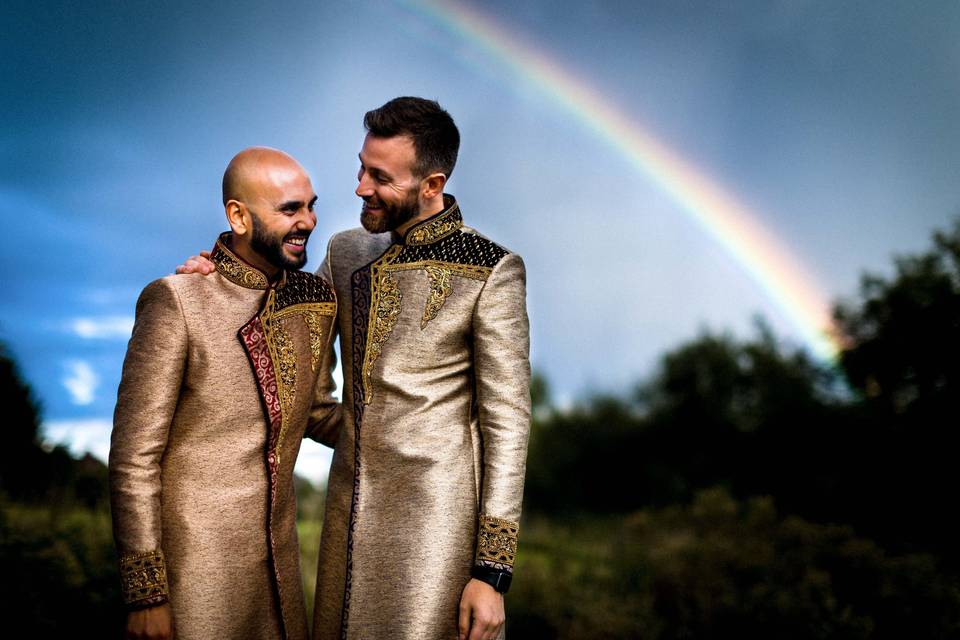 Same sex wedding portrait