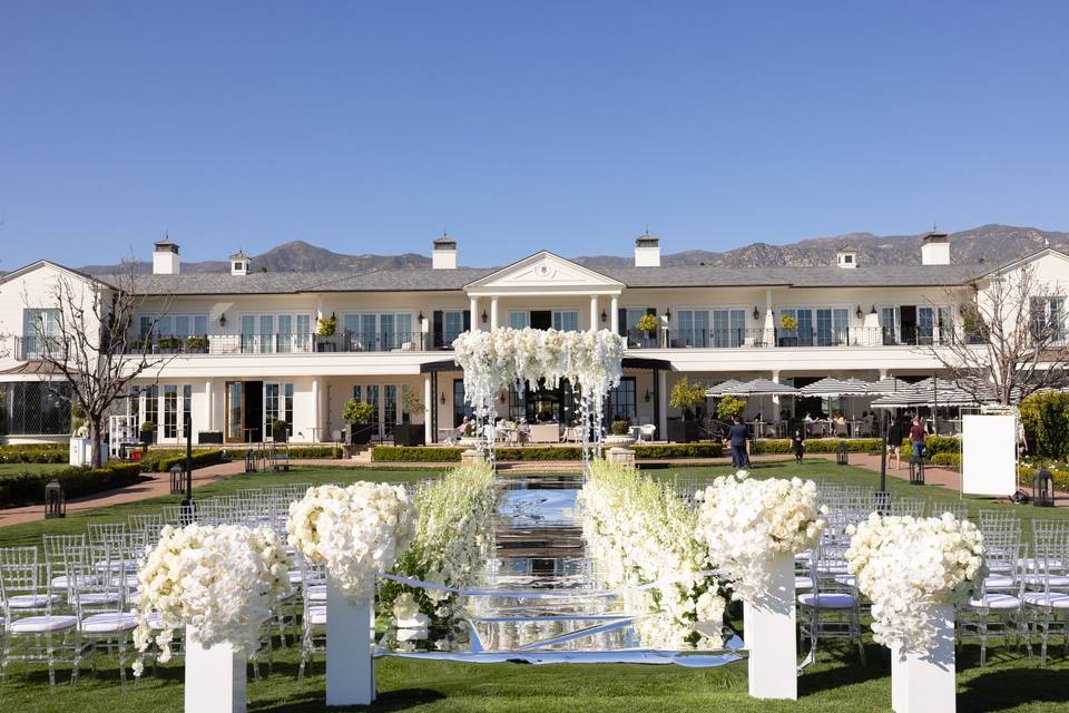 Ceremony Setup - Santa Barbara