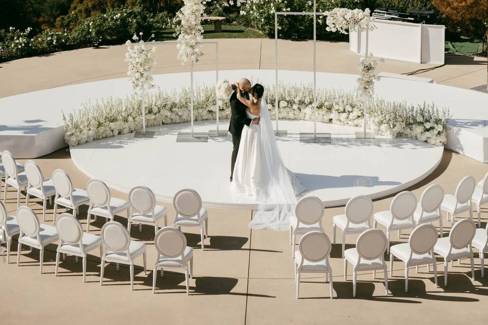 Ceremony Setup in Malibu