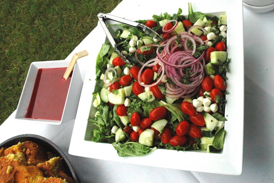 Fresh garden salad - wedding catering options for every dietary requirement.