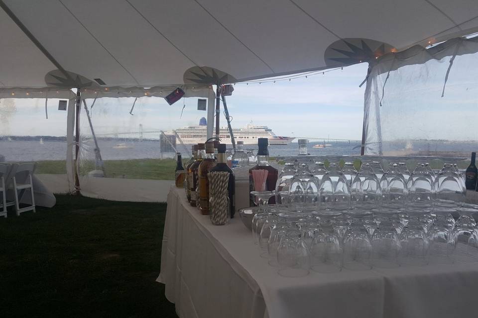 Outdoor catering has its perks.... Gotta love this view!