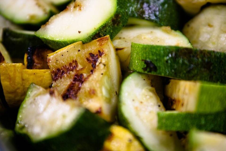 Grilled Zucchini and Summer Squashe - Wedding catering options for every style, budget and diet.
